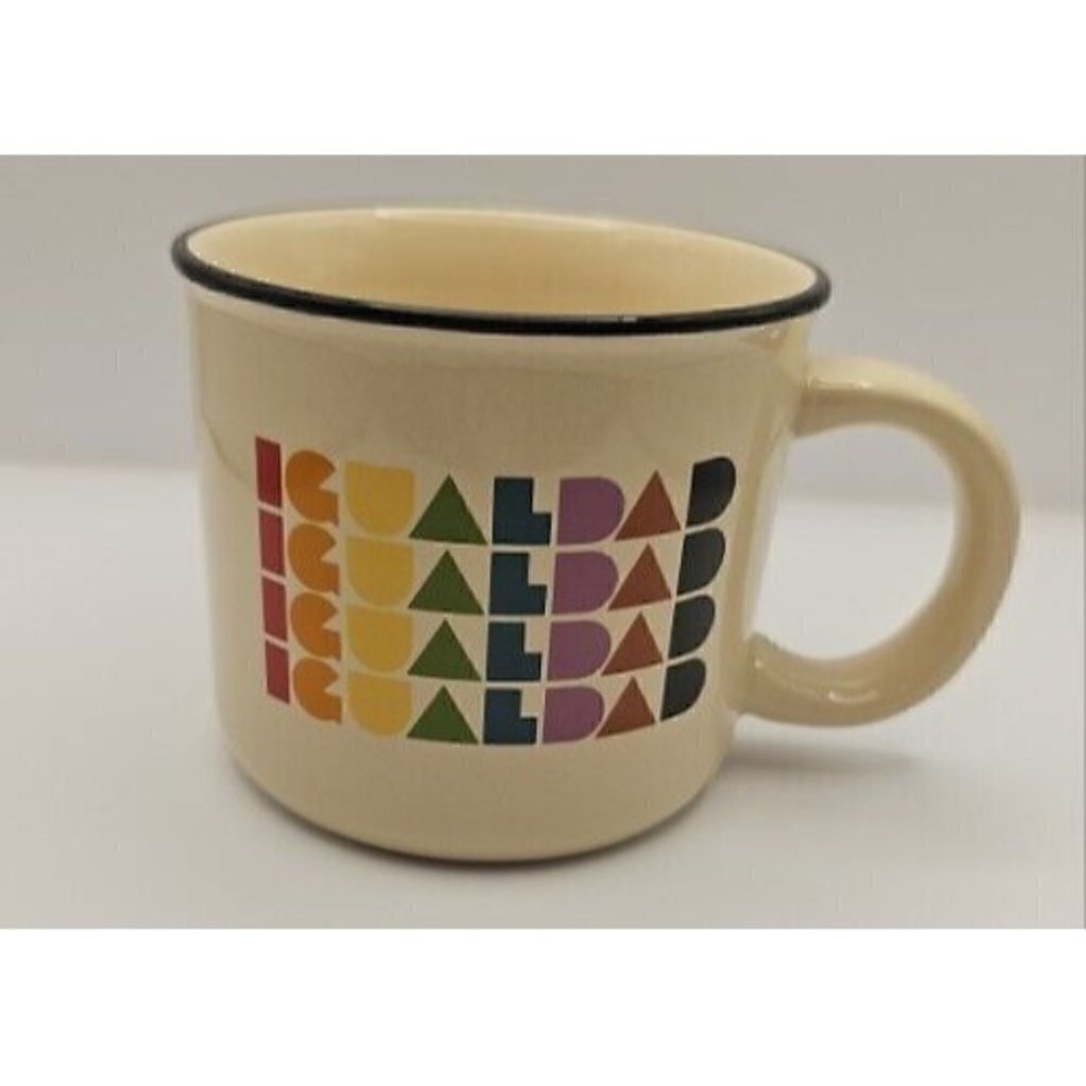 #takepride 15oz Camper Mug Igualdad Off White